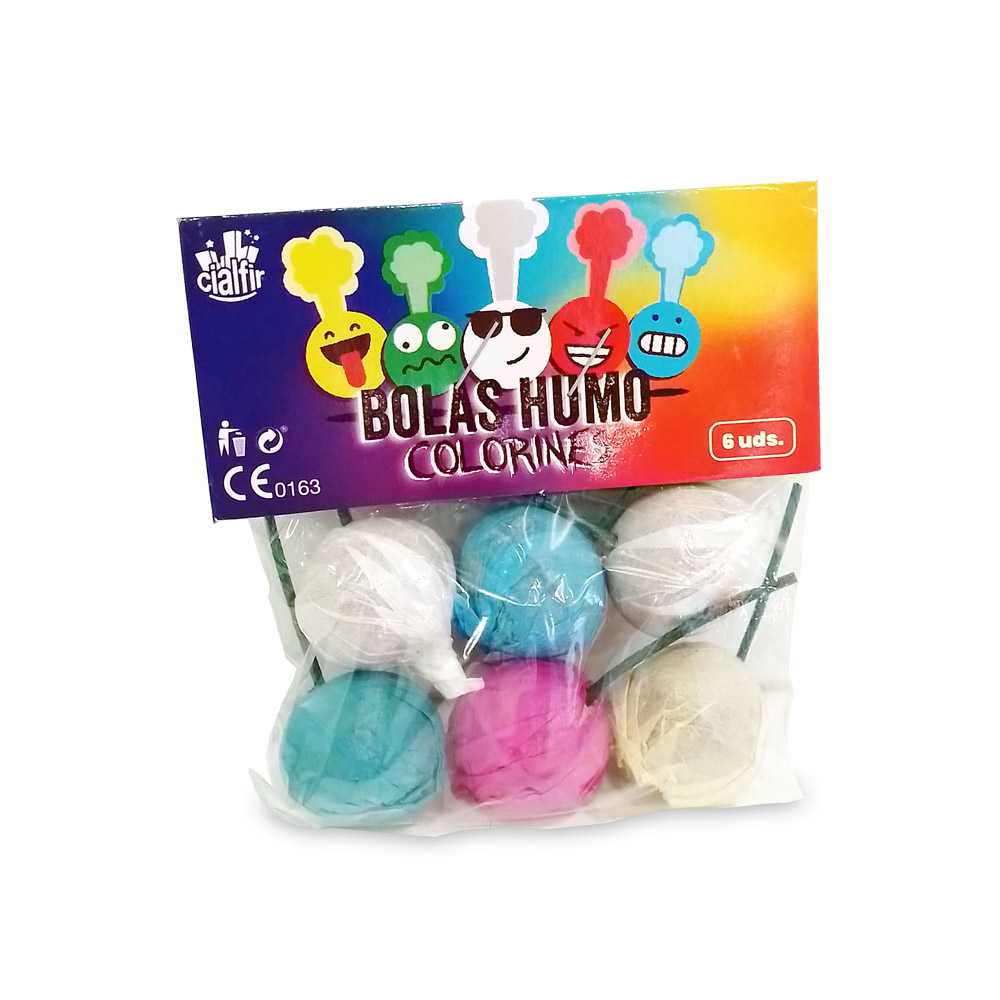 Bolas de humo de colores